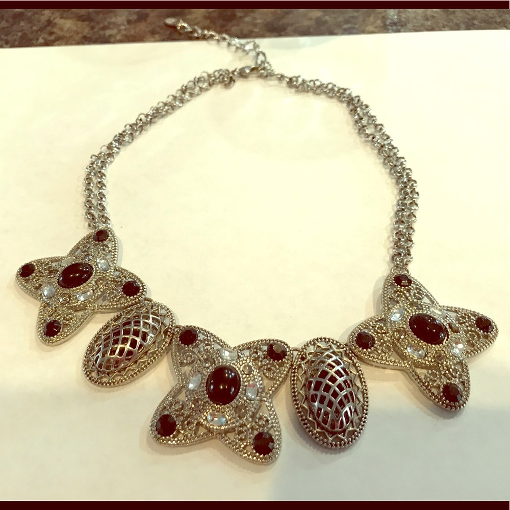 Black and silver necklace